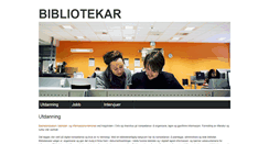 Desktop Screenshot of bibliotekar.no